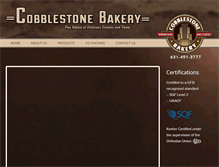 Tablet Screenshot of cobblestonebaking.com